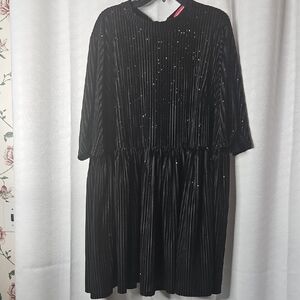 Urban Threads Elegant Black Velvet  Dress